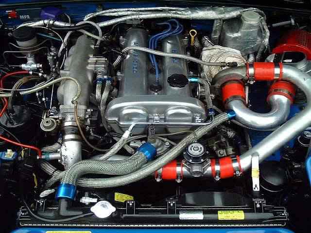 Engine Picture - Model 1 - EUNOS ROADSTAR 1600 cc 89-98&nbsp;&nbsp;16 VALVE&nbsp;&nbsp;DOHC EFI&nbsp;&nbsp;TURBO INTERCOOLER&nbsp;&nbsp;CONVERTIBLE