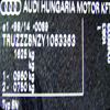 VIN Picture - Model 10 - AUDI A6 DIESEL 2000 cc 04-11    (05-11)  TDI PD  ALL BODY TYPES